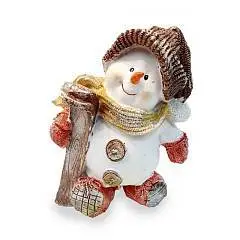 Снеговичок с лыжами Н-16см, фото №1