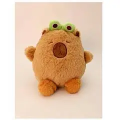 Игрушка мягкая "Capy frog hair band" brown 25см, фото №1