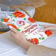 Перчатки  латексные Голубушка "Хозяйственные" , размер L, фото №1