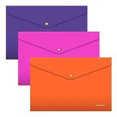 Папка на кнопке EK Soft Caribbean Sunset, A4, ассорти, фото №1