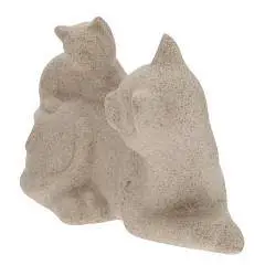 Фигурка декоративная "Кошка с котенком" д19 ш9,5 в13см, фото №1