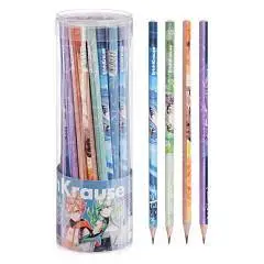 Карандаш чернографитный EK "Manga" HB, трехгранный, фото №1