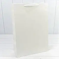 Сумка подарочная Крафт "Люкс" Белый 32*45*15см, фото №1