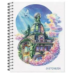 Блокнот д/зарисовок 60л А5 жест лам облож "Дом книги. Акварель", фото №1