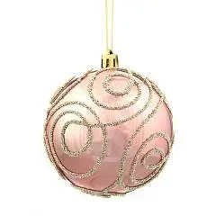 Шар елочный "Волшебный завиток",   D8 см, фото №1