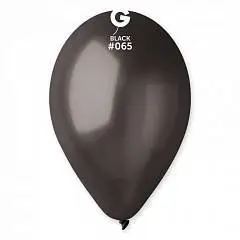 Шарик воздушный "Металлик" Black, 30см, фото №1
