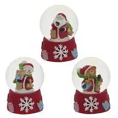 Фигурка декоративная в стекл. шаре "Новогодняя", H6,3 см, фото №1