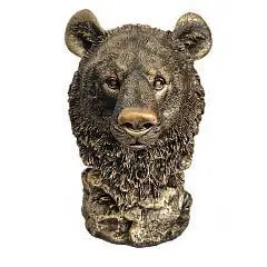 Подставка под бутылку Медведь (бронза) 19 см, фото №1