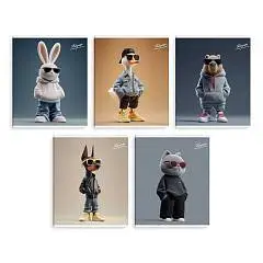 Тетрадь  48л КЛЕТКА "ЗУМЕРЫ"  УФ-лак, фото №1