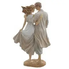 Фигурка декоративная "Влюбленная пара" д14,5 ш8 в25см, фото №1