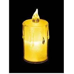 Светильник декоративный электронная свеча LED 8см теплый, фото №1