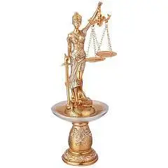 Фигура Фемида 11,4Х11,1Х31,4 см, фото №1