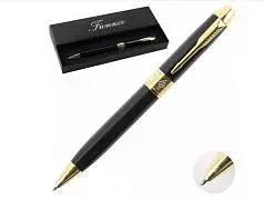 Ручка подарочная шариковая "FIORENZO" синяя, корп.зол, в коробке, фото №1