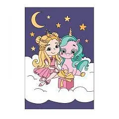 Картина по номерам «Прицесса с единорогом» 20?30 см, фото №1