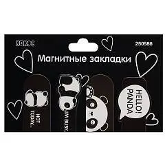 Закладка магнитная "Panda" 4шт 25*55мм, фото №1