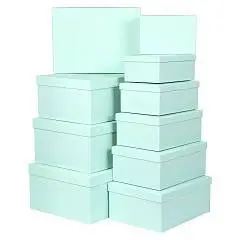 Коробка подарочная "Нежность" мятный 27*20*11,5см 10-5, фото №1