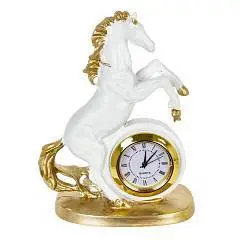 Фигурка декоративная Лошадь с часами LR41x1 L8,5 W5 H12см, фото №1