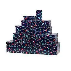 Коробка подарочная "Носочки и подарки" 28,5*18,5*12 см 10-9, фото №1