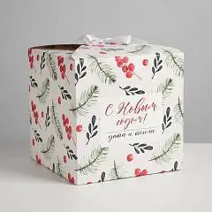 Коробка складная «С Новым годом», 18?18?18 см, фото №1