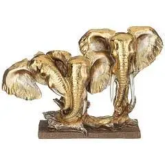 Фигурка декоративная "Слоны" 34Х11,2Х22,2 см, фото №1