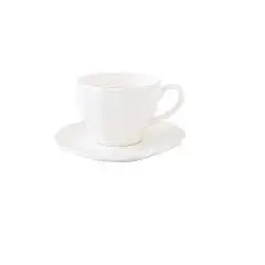 Чашка с блюдцем 0,12л "Perle" фарфор без инд уп, фото №1