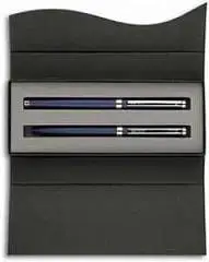 Ручка Senator Delgado шарик matte-blue CT+футляр, фото №1