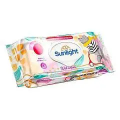 Влажные Салфетки SUNLIGHT BABY ECO Мишка 120шт, фото №1