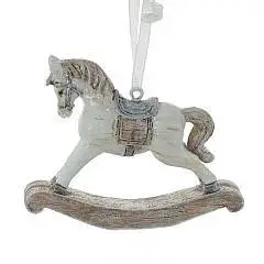 Украшение елочное "Лошадка", L8 W2 H5,5 см, фото №1