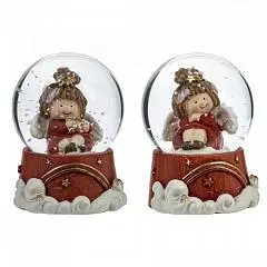 Фигурка декор в стекл шаре "Ангел", D 4.5 см, L4,5 W4,5 H6,5 см,, фото №1