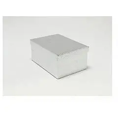 Коробка подарочная Кожа кроко Серебряный 24,3*17,6*10,5 см 10-5, фото №1