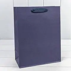 Сумка подарочная Крафт "Люкс" Синий 26*32*13см, фото №1