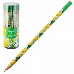 Карандаш чернографитный Ergo First "Lemon" HB, трехгранный, фото №1