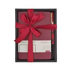 Набор подарочный А5 "MEGAPOLIS FLEX" (бордовый ежедн.+ручка), фото №1