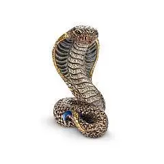 Фигурка Кобра (керамика/эмаль/позолота), фото №1