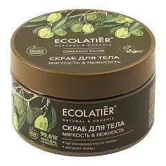 Скраб д/т ECOLATIER GREEN Olive Мягкость&Нежность 300гр, фото №1