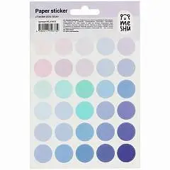 Наклейки MESHU "Trecker dots blue", 12*21см, фото №1