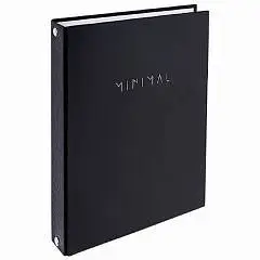 Тетрадь на кольцах 120л "Minimal black", фото №1