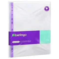 Папка-вкладыш с перф. Berlingo "Mirror" А4, 100шт, 30мкм, цв.кор, фото №1