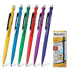Карандаш автоматический Brauberg Light 0,5мм, ассорти, фото №1