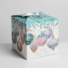 Коробка складная «Волшебство нового года», 18 х 18 х 18 см, фото №1