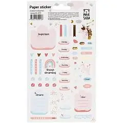 Наклейки д/ежедневников "Unicorn dreams", 12*21см, фото №1