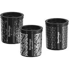 Точилка Berlingo "DoubleBlack" 2отвер.контейнер,ассо, фото №1