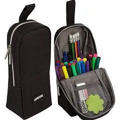 Пенал "deVENTE. Private" 21x9x6 см, фиксация магнитом, черный, фото №1