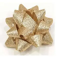 Бант-звезда 7,6 см "Блеск" Золотой, шт, фото №1