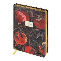 Ежедневник недат А5+ "FLORA.Гранат" тв.обл, фото №1