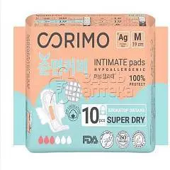 Прокладки гиг. Corimo анатомической формы (M - 19 см) 10 шт, фото №1