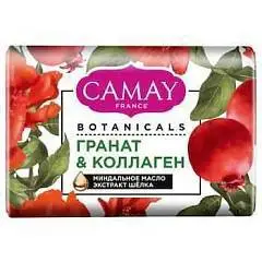 Мыло туалетное CAMAY Botanicals Гранат & Коллаген 85гр, фото №1