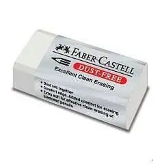 Ластик Faber-Castell "Dust Free" 62х21,5х11,5мм, фото №1