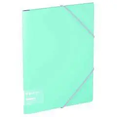 Папка на резинке Berlingo "Haze" А4, мятная, софт-тач, фото №1