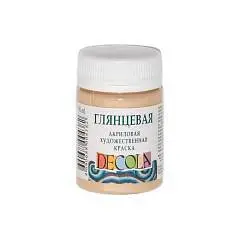 Краска акриловая глянцевая Телесная Декола 50мл, фото №1